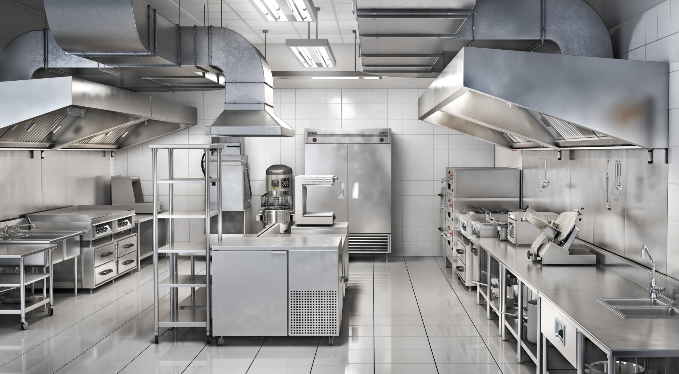 3d restaurant kitchen design